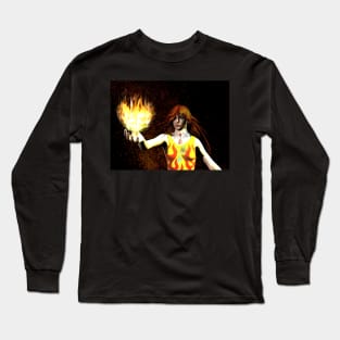 The Fire Mage - Pyromancer Long Sleeve T-Shirt